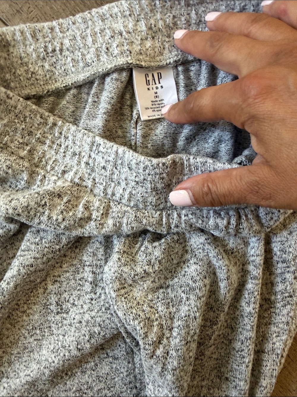 GAP Kids Sweatpants Duo - Dark Gray & Light Gray - Picture 3 of 5